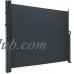 Best Choice Products 96in Retractable Folding Side Awning Privacy Divider w/ Alloy Frame - Black   